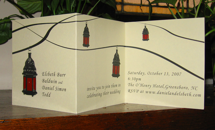 photo of wedding invite