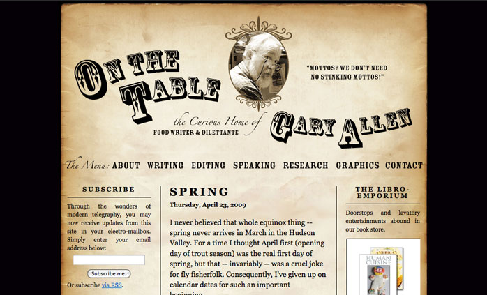 image of website Onthetable.us